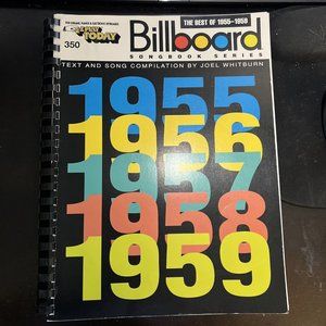 The Best of 1955-1959 Billboard Song Book Series Piano Vocal Guitar